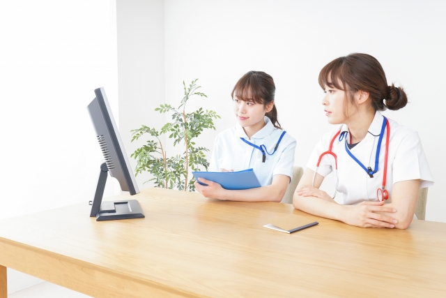 待機中の看護師