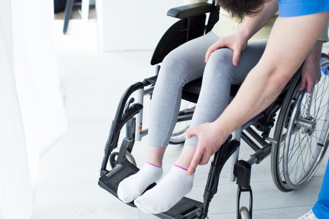 車いすの方のリハビリ